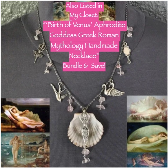 "Eros: God of Love" Cupid Greek Roman Mythology Handmade Necklace, Bow & Arrow - Picture 16 of 16